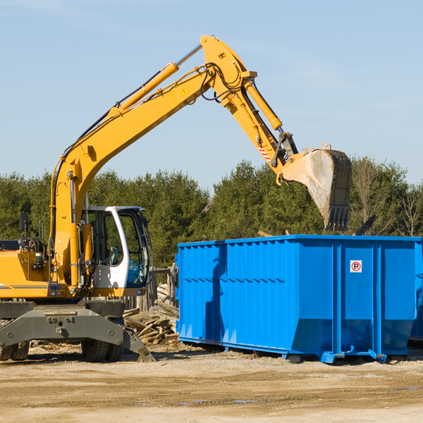 what size residential dumpster rentals are available in Waterford Works